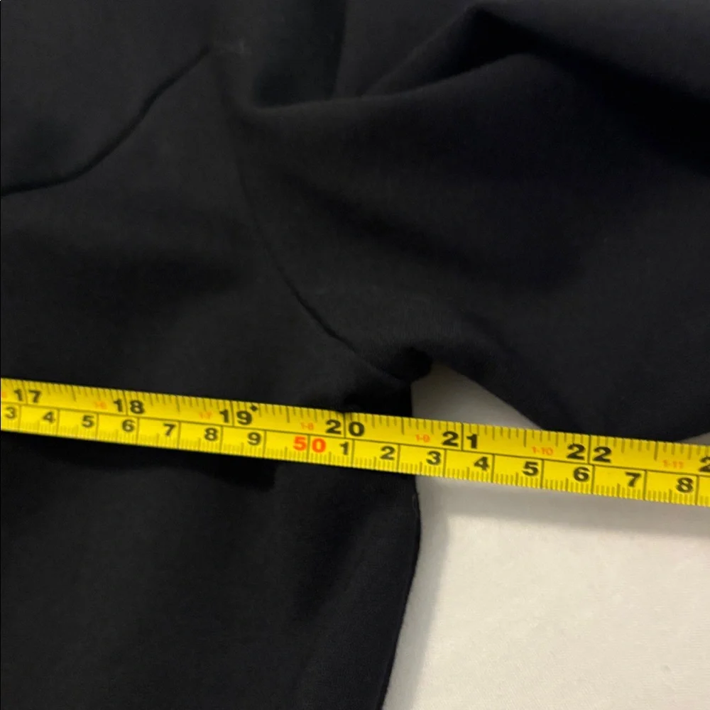 Talbots Black Ponte Peplum Top SZ XL with gold accent 3/4 sleeve dressy career - Picture 6 of 13